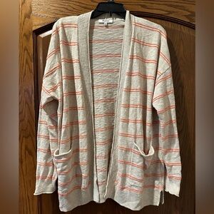 Madewell Bradley cardigan sweater in textured stripe